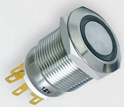19 Flat LED ring Pushbutton