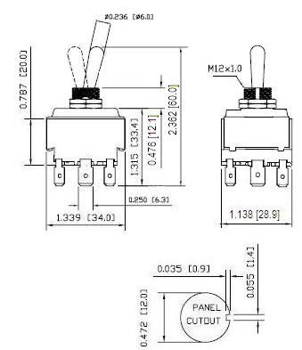 Phaseda LLC - HY29K 3Pole Toggle switches